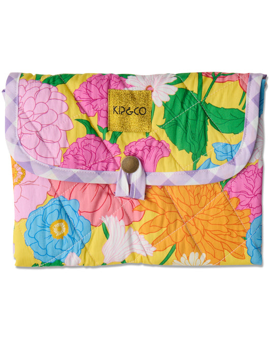 Follow The Sun Yellow Baby Change Mat