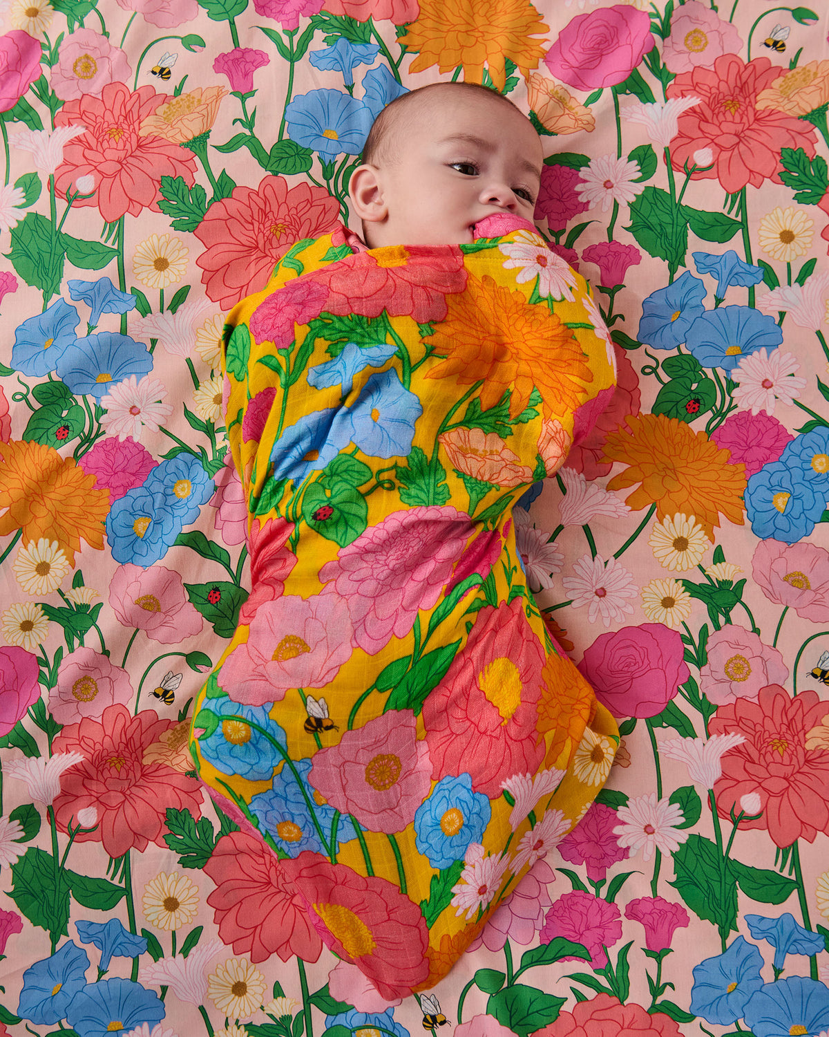 Follow The Sun Yellow Bamboo Swaddle