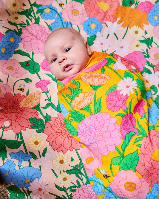 Follow The Sun Yellow Bamboo Swaddle