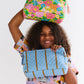 Follow The Sun Yellow Quilted Cotton Toiletry Purse