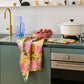 Follow The Sun Yellow Tea Towel