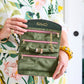 Prickly Pear Velvet Jewellery Roll