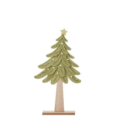 Contemporary Wood and Felt Tree