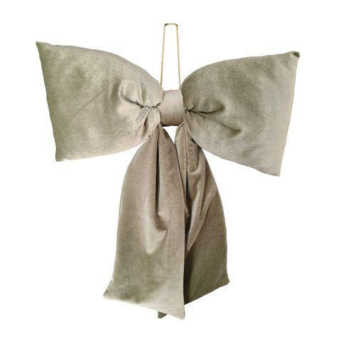 Bow Tie Sage Velvet Decoration