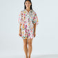 Kip&Co x Romance Was Born Dream Bloom Adult Organic Cotton Short Sleeve Shirt & Short Pyjama Set