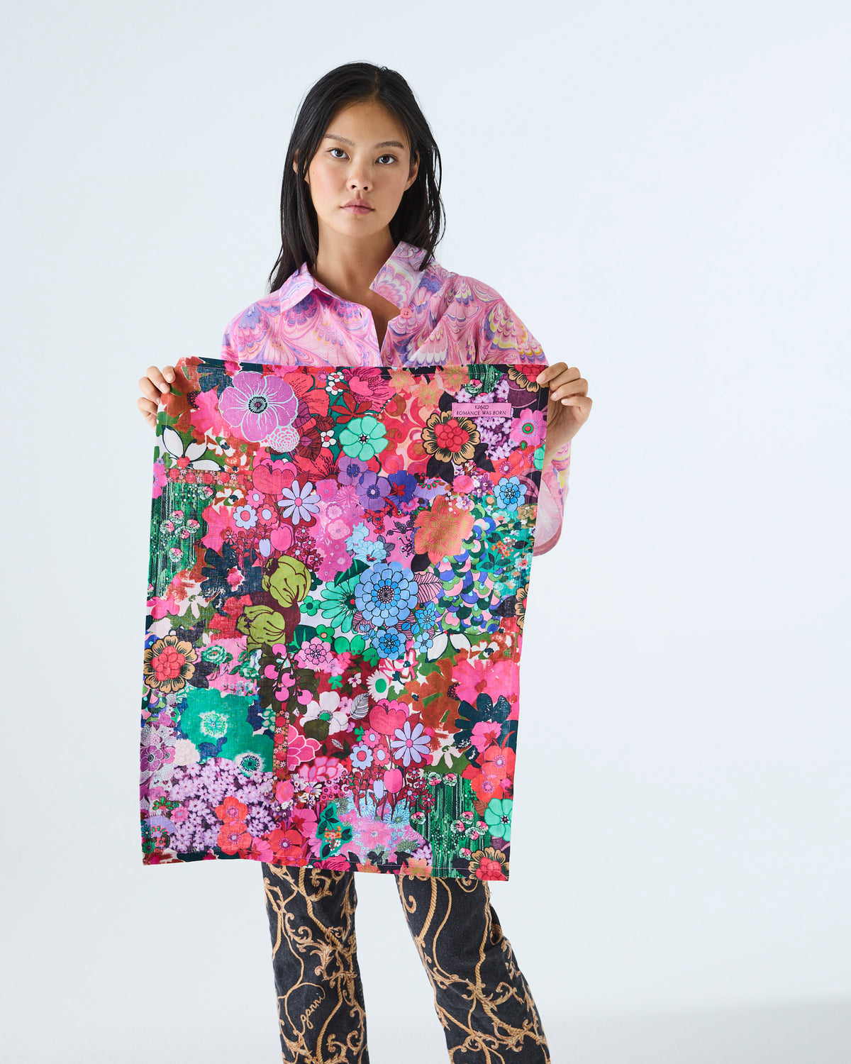 Kip&Co x Romance Was Born Flower Power Tea Towel