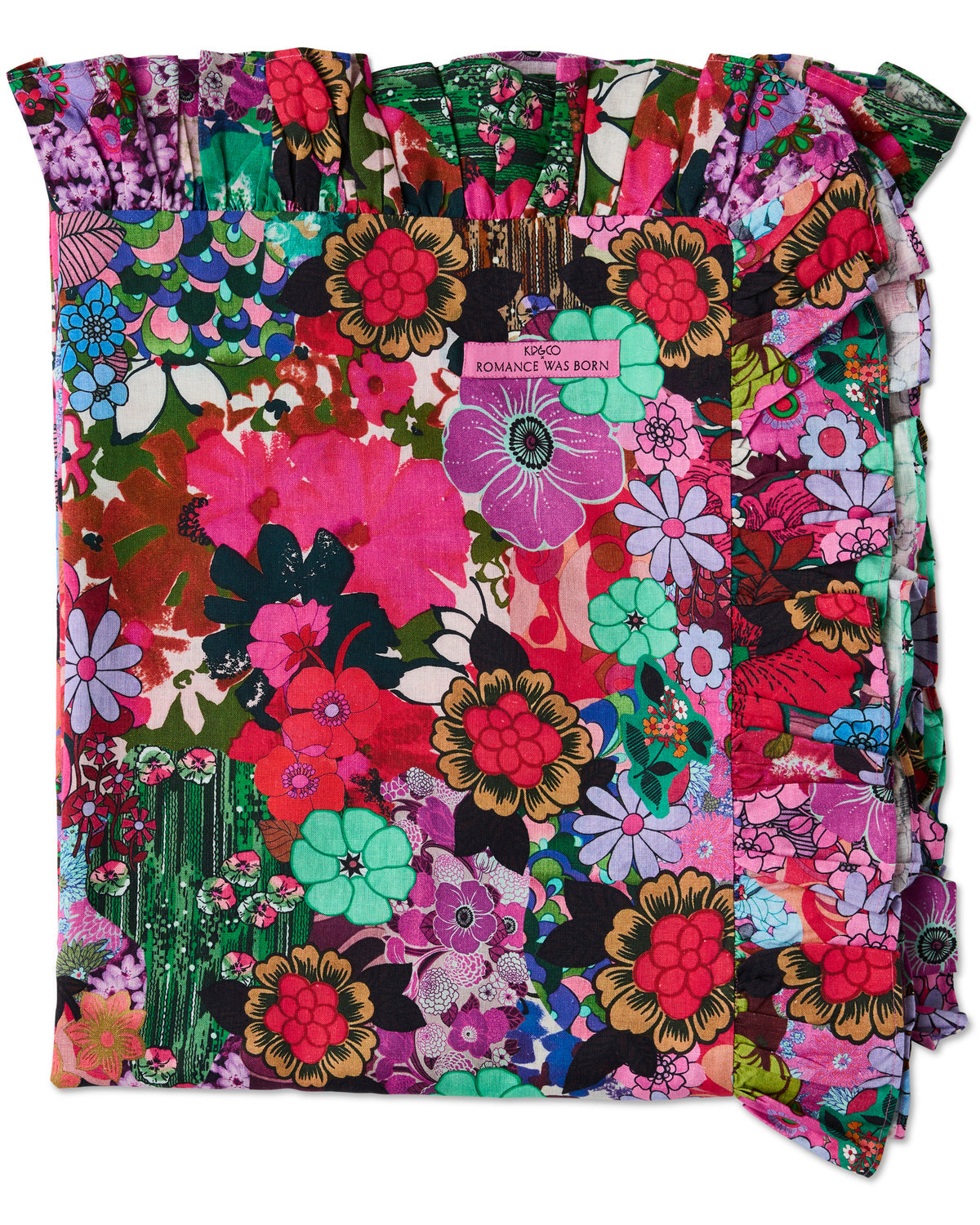 Kip&Co x Romance Was Born Flower Power Pink Tablecloth Standard Rectangular