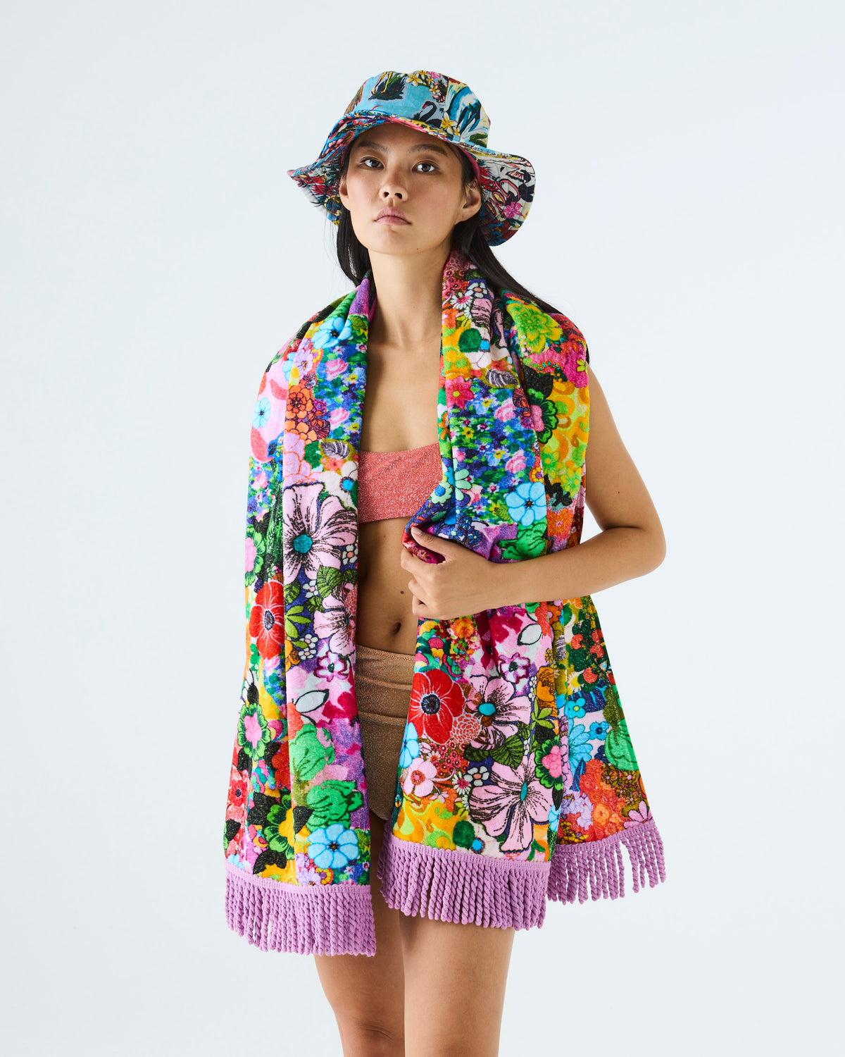 Kip&Co x Romance Was Born Flower Power Pink Terry Beach