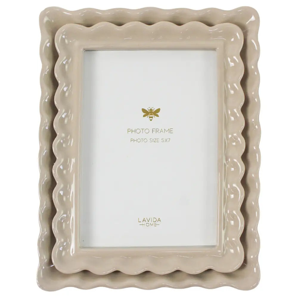 Double Scallop Photo Frame 5x7