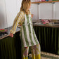 Moss Stripe Apron