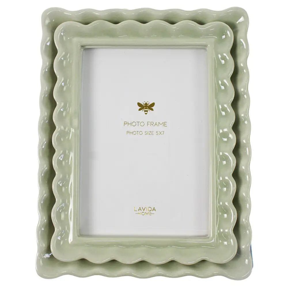 Double Scallop Photo Frame 5x7