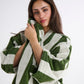 Moss Stripe Terry Bath Sheet / Beach Towel