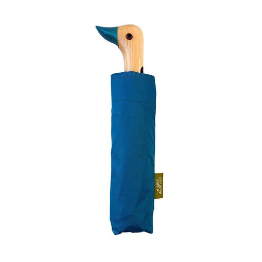 Teal Compact Duck Umbrella