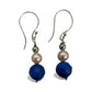 Lapiz/Champagne Pearl Earrings Chile/WA