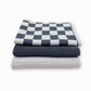 Dishcloth Variety 3pk - Graphite Lunar Chequer