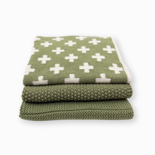 Dishcloth Variety 3pk - Pistachio