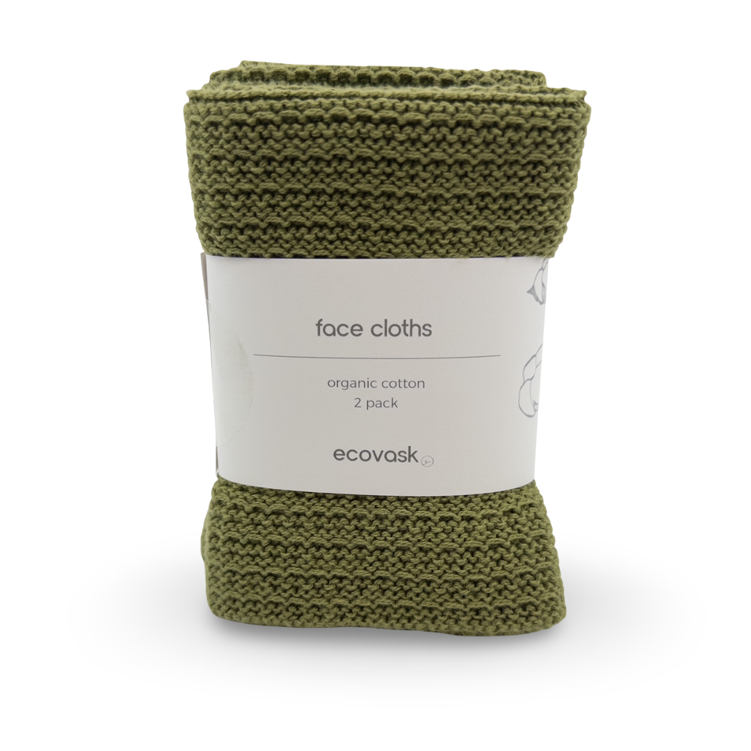 Face Cloths 2pk - Pistachio