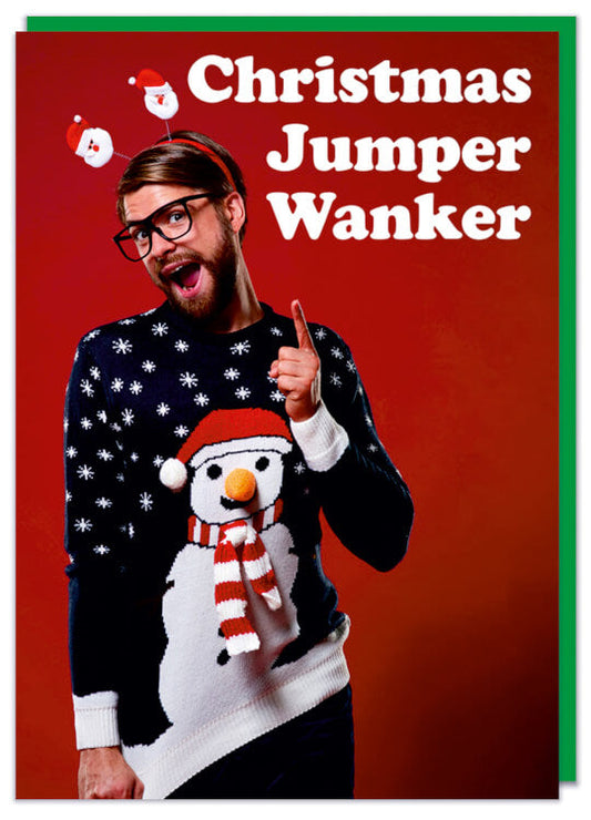 Christmas Jumper Wanker Card - Dean Morris