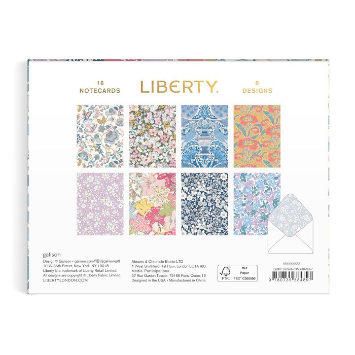 Liberty Floral Greeting Notecard Set