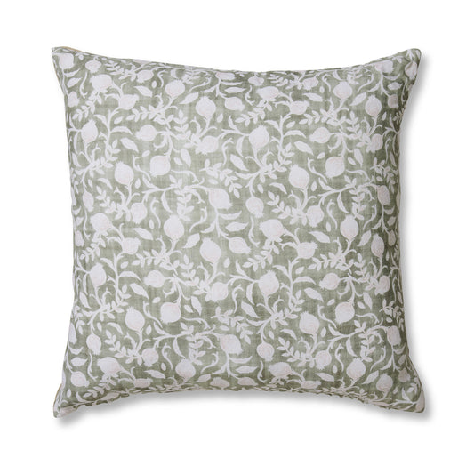 Vienna Green/Beige Cushion - Madras Link