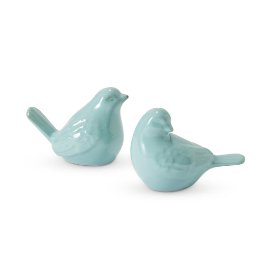 Swallow Ceramic Bird Set/2 Blue - Madras Link