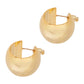 Mayan Hoop Gold Huggie Earrings - eb&ive