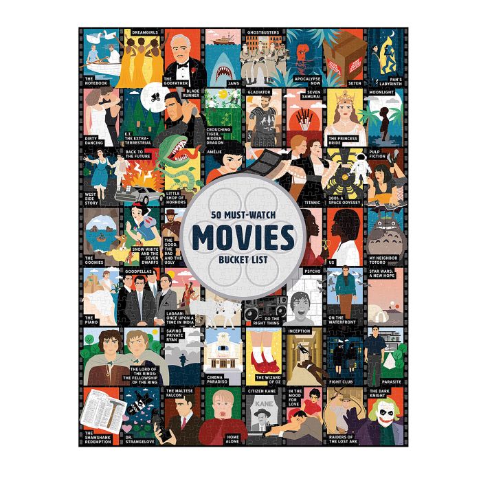 Bucket List Puzzle - 50 Must Watch Movies