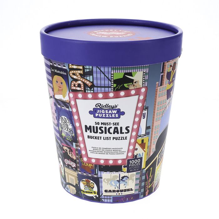 Bucket List Puzzle - 50 Must See Musicals