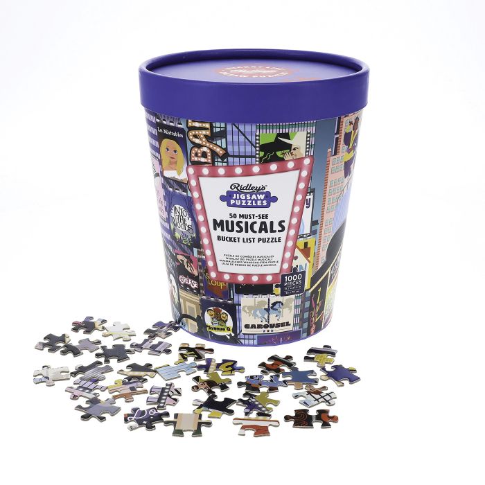 Bucket List Puzzle - 50 Must See Musicals