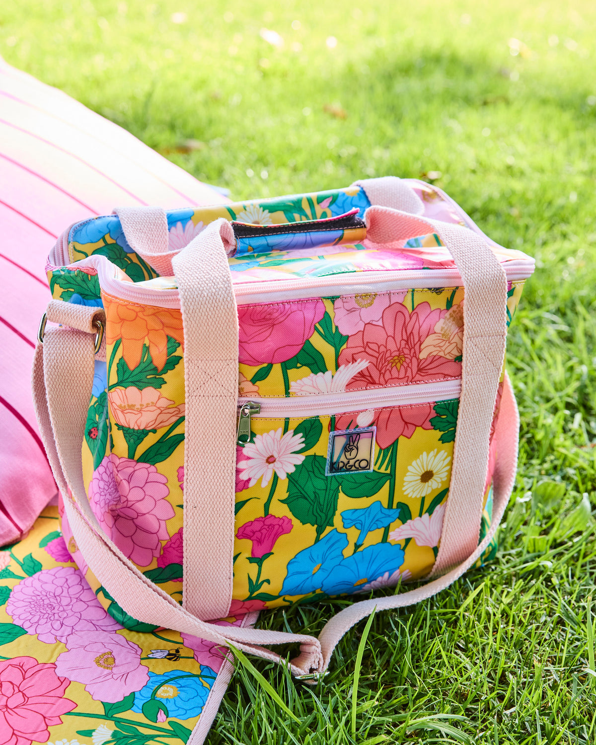 Follow The Sun Yellow Cooler Bag