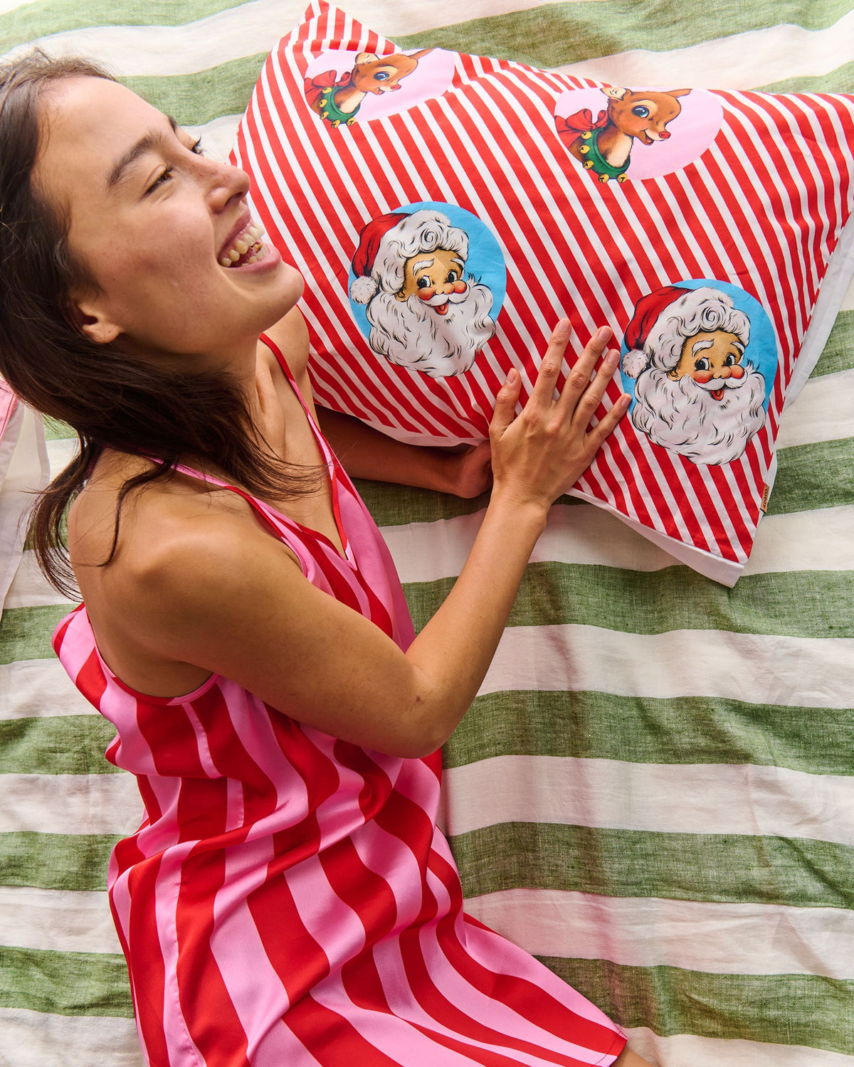 I Love Christmas Spot Organic Cotton Pillowcase