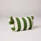 Moss Stripe Velvet Toiletry Bag