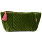 Moss Velvet Toiletry Bag