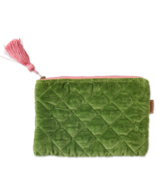 Moss Velvet Cosmetics Purse
