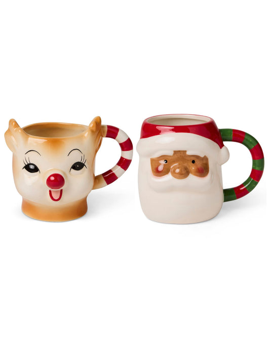 Rudolph & Santa Mug Set