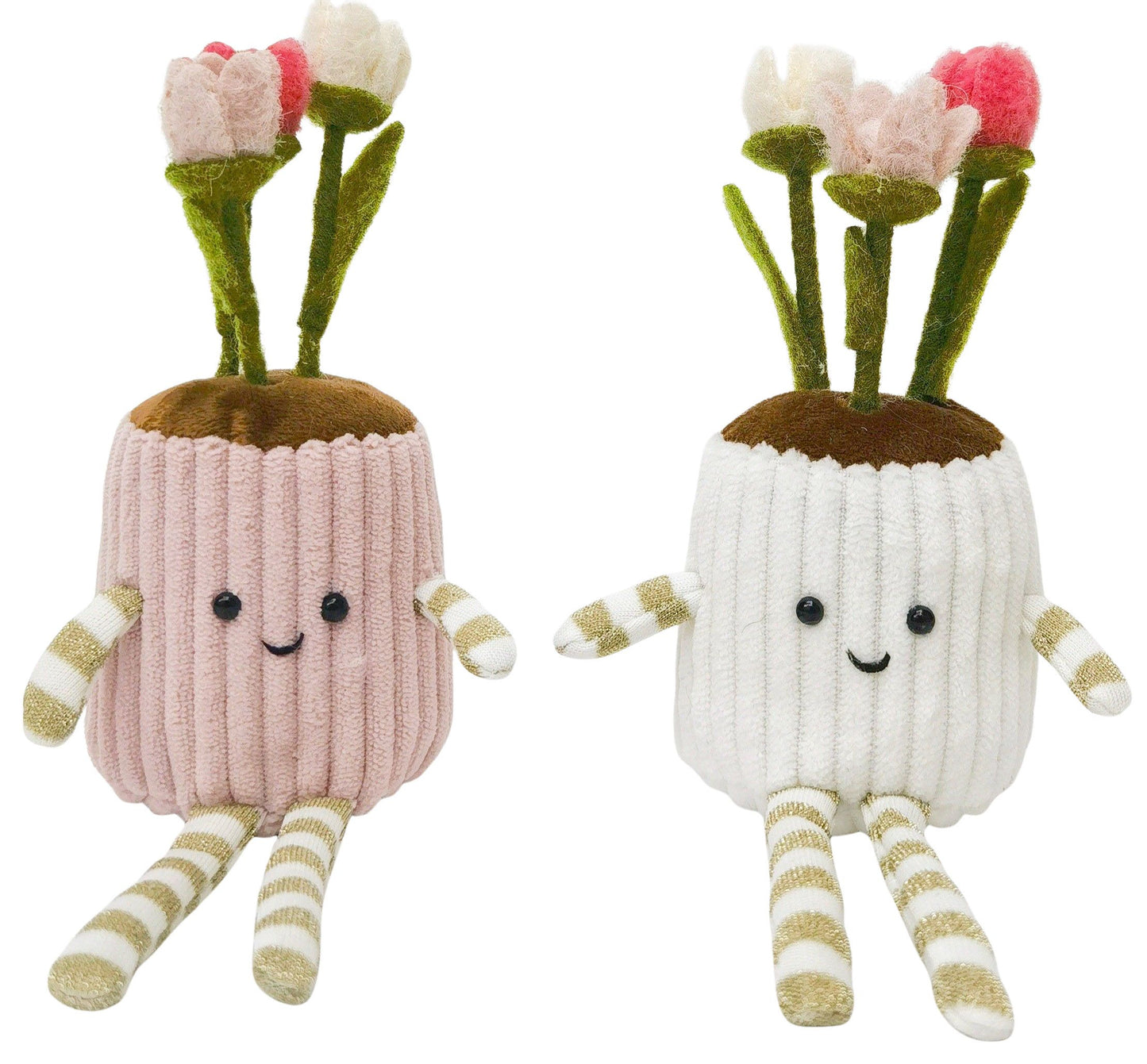 Fabric Flower Pot Sitting Decorations