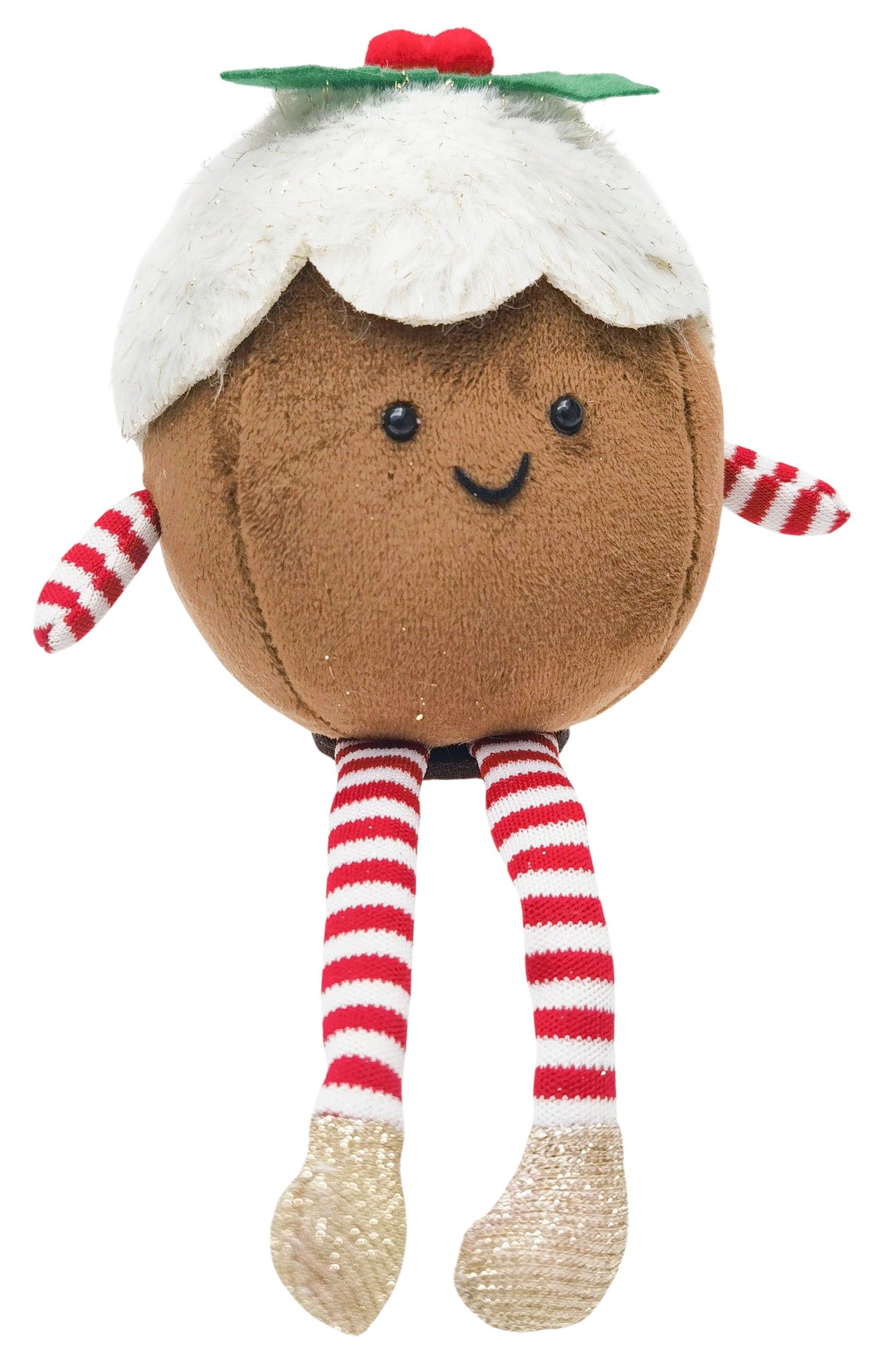 Fluffy Pudding Sitting Decoration Brown & White