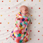 Confetti Pink Bamboo Swaddle - Kip&Co