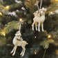 Deer & friends Resin Hanging Natural & Pink Decoration