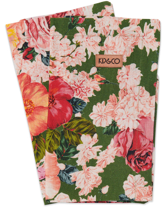 Rose Garden Linen 4P Napkin Set - Kip&Co