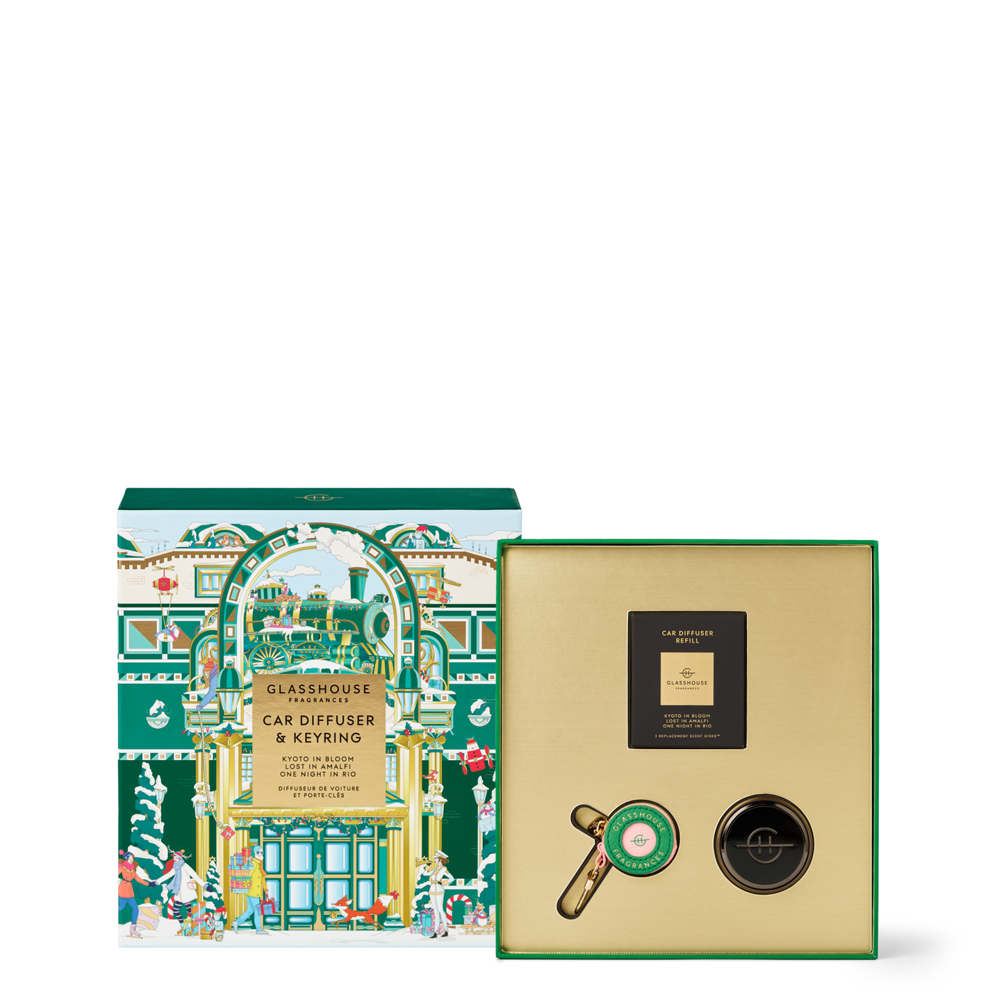 Car Diffuser & Keyring Gift Set