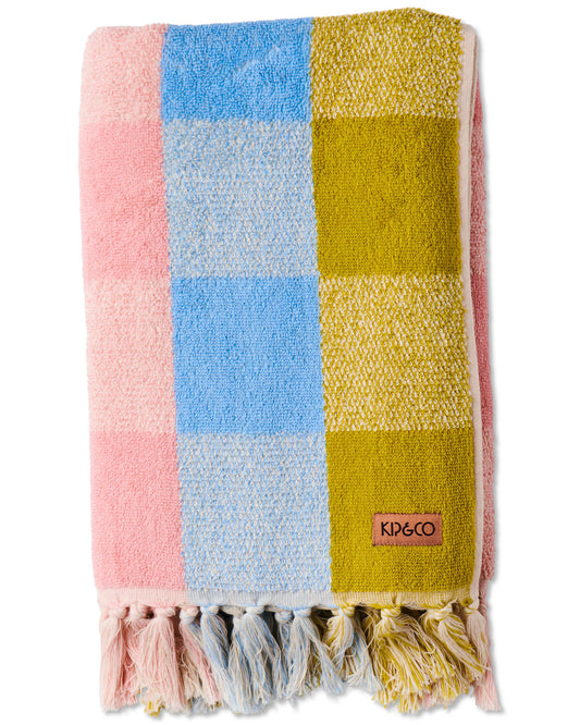 Corfu Tartan Terry Bath Towel - Kip&Co