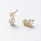 Madeline Gold Pearl Earring