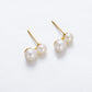 Madeline Gold Pearl Earring