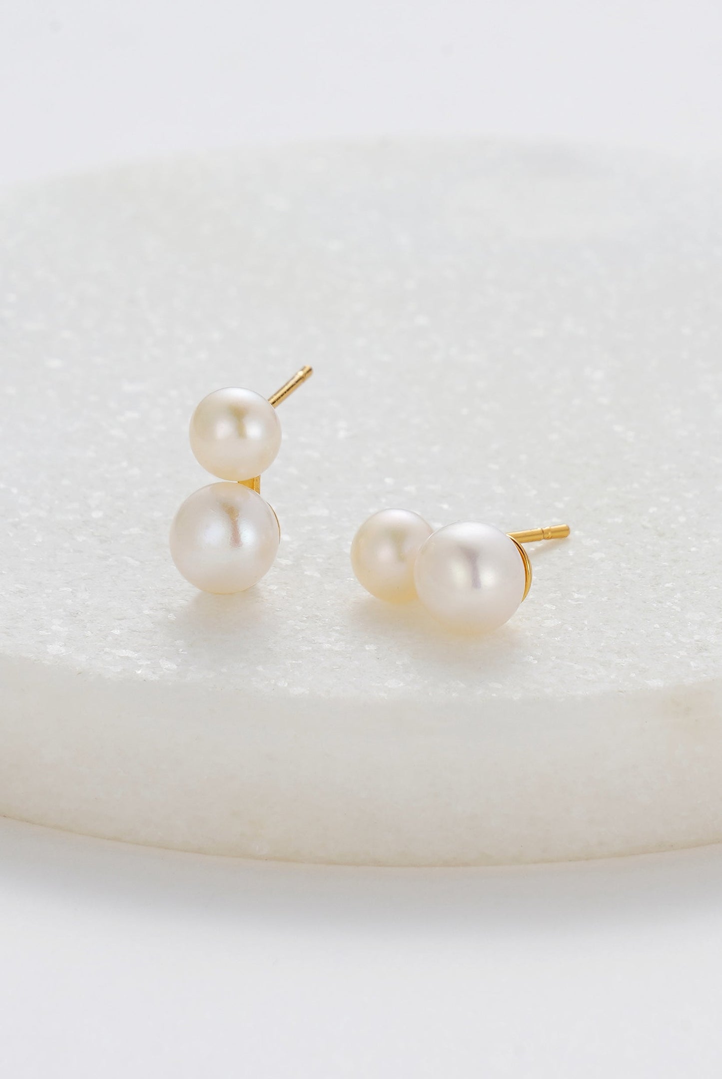 Madeline Gold Pearl Earring