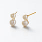 Madeline Gold Pearl Earring