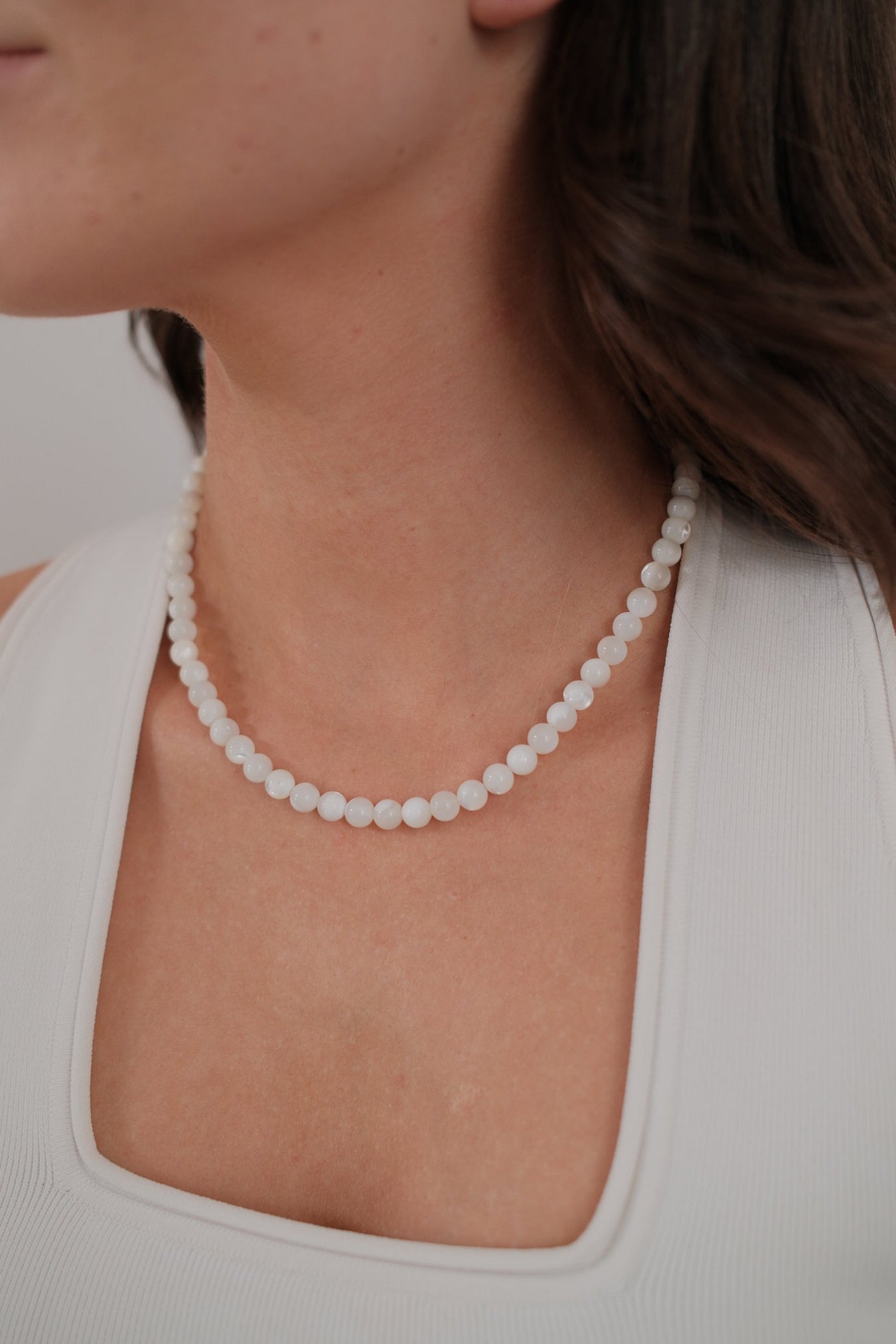 Valentina Necklace White
