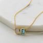 Skylar Necklace - Moonstone/Blue Topaz