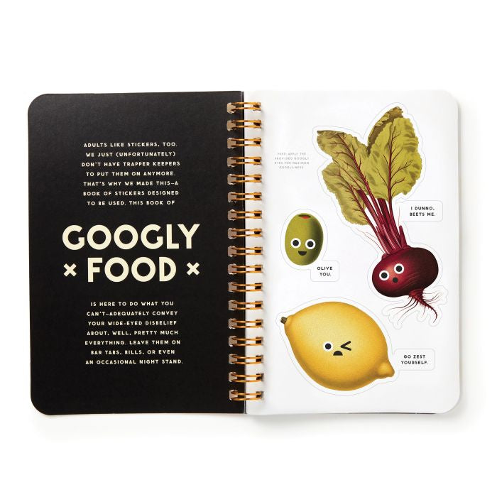 Googly Food (A Sticker Book) - Brass Monkey