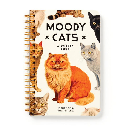 Moody Cats (A Sticker Book) - Brass Monkey